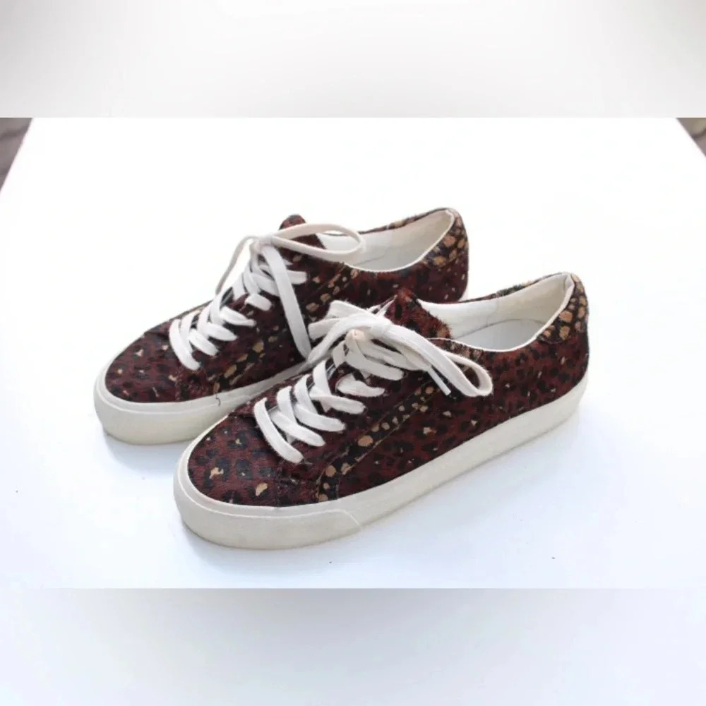 Madewell Brown Leopard Print Sneakers